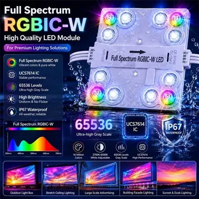 Waterproof Full Spectrum RGBW UCS7614 IC LED Module
